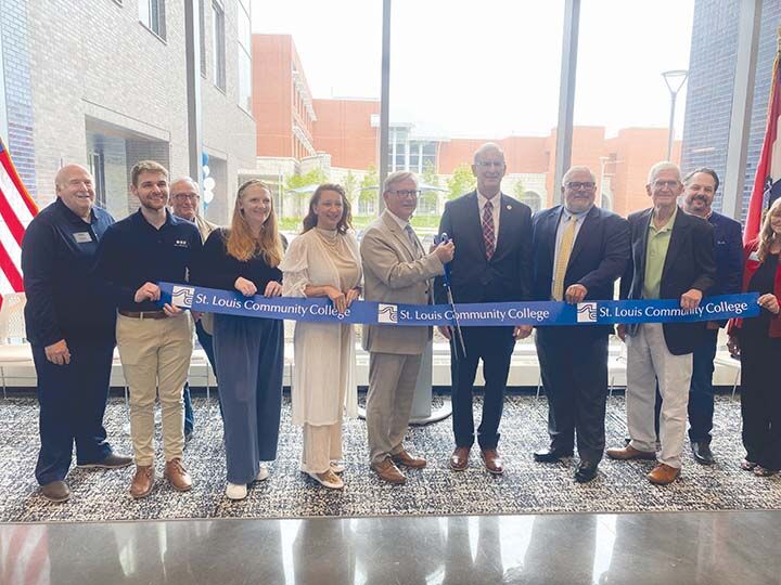 St. Louis Community College on May 29 has a tape cut for addition to its Wildwood campus.